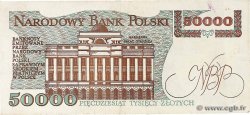 50000 Zlotych POLAND  1989 P.153a VF+