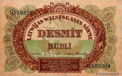 10 Rubli LATVIA  1919 P.04f