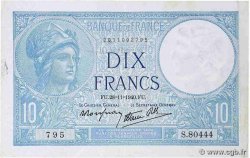 10 Francs MINERVE modifié FRANKREICH  1940 F.07.22
