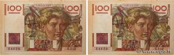100 Francs JEUNE PAYSAN Consécutifs FRANKREICH  1947 F.28.15 fST