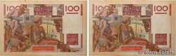 100 Francs JEUNE PAYSAN Consécutifs FRANKREICH  1947 F.28.15 fST