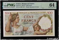 100 Francs SULLY FRANCE  1940 F.26.30 UNC-