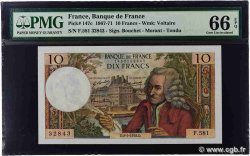 10 Francs VOLTAIRE FRANCE  1970 F.62.44 UNC
