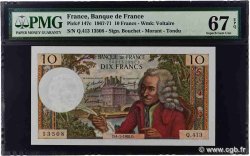 10 Francs VOLTAIRE FRANCE  1968 F.62.33 UNC