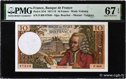10 Francs VOLTAIRE FRANCE  1972 F.62.58 NEUF