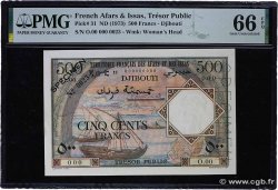500 Francs Spécimen FRENCH AFARS AND ISSAS  1973 P.31s