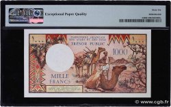 1000 Francs FRENCH AFARS AND ISSAS  1975 P.34 FDC