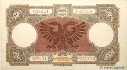 20 Franga ALBANIE  1939 P.07 SUP+