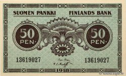 50 Pennia FINNLAND  1918 P.034 ST