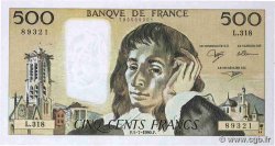 500 Francs PASCAL FRANKREICH  1990 F.71.44