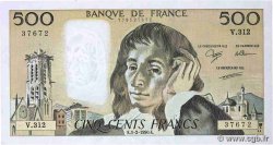 500 Francs PASCAL FRANKREICH  1990 F.71.43