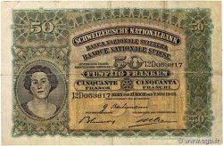 50 Francs SUISSE  1943 P.34n pr.TB