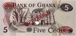 5 Cedis Spécimen GHANA  1973 P.15as NEUF