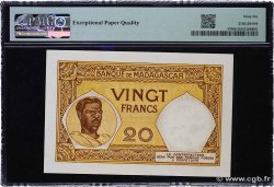 20 Francs MADAGASCAR  1937 P.037 UNC
