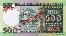 500 Francs - 100 Ariary Spécimen MADAGASCAR  1974 P.064s NEUF