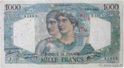 1000 Francs MINERVE ET HERCULE FRANKREICH  1945 F.41.08