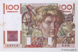 100 Francs JEUNE PAYSAN FRANKREICH  1947 F.28.15