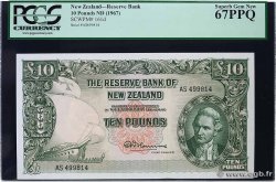 10 Pounds NEW ZEALAND  1967 P.161d UNC