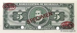 5 Cordobas Spécimen NICARAGUA  1968 P.116as pr.NEUF