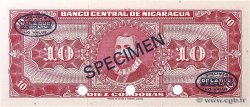 10 Cordobas Spécimen NICARAGUA  1968 P.117as NEUF