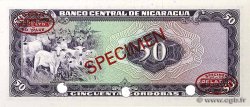 50 Cordobas Spécimen NICARAGUA  1972 P.125s UNC