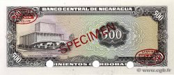 500 Cordobas Spécimen NIKARAGUA  1972 P.127s ST