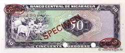 50 Cordobas Spécimen NICARAGUA  1978 P.130s FDC