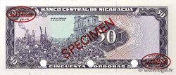 50 Cordobas Spécimen NICARAGUA  1979 P.131s FDC