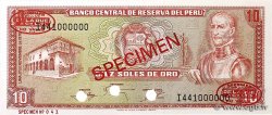 10 Soles de Oro Spécimen PÉROU  1976 P.112s NEUF
