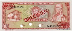 10 Soles de Oro Spécimen PERU  1976 P.112s UNC