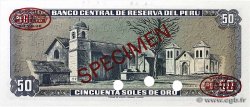 50 Soles de Oro Spécimen PÉROU  1977 P.113s pr.NEUF