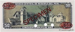 50 Soles de Oro Spécimen PÉROU  1977 P.113s NEUF