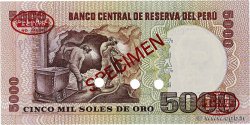 5000 Soles de Oro Spécimen PERU  1979 P.119s UNC
