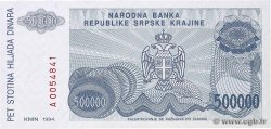 500000 Dinara CROATIE  1994 P.R32a NEUF