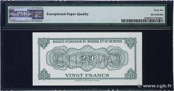 20 Francs Spécimen RWANDA BURUNDI  1960 P.03s NEUF