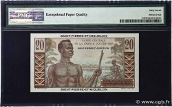 20 Francs Émile Gentil SAINT PIERRE AND MIQUELON  1946 P.24 UNC