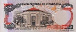 5000 Cordobas NICARAGUA  1987 P.146 SPL+