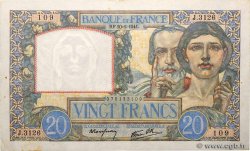 20 Francs TRAVAIL ET SCIENCE FRANCE  1941 F.12.12