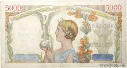 5000 Francs VICTOIRE Impression à plat FRANKREICH  1941 F.46.30 fVZ
