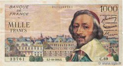 1000 Francs RICHELIEU FRANKREICH  1954 F.42.08