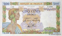 500 Francs LA PAIX FRANKREICH  1942 F.32.28