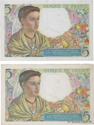 5 Francs BERGER Lot FRANKREICH  1943 F.05.03 fVZ