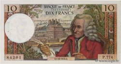 10 Francs VOLTAIRE FRANKREICH  1972 F.62.57