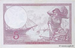 5 Francs FEMME CASQUÉE modifié FRANKREICH  1939 F.04.09 VZ