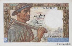 10 Francs MINEUR FRANKREICH  1949 F.08.21