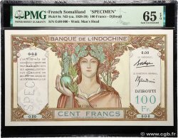100 Francs Spécimen DJIBUTI  1931 P.08s