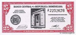 25 Centavos Oro RÉPUBLIQUE DOMINICAINE  1961 P.087a