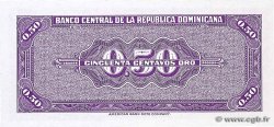 50 Centavos Oro RÉPUBLIQUE DOMINICAINE  1961 P.089a UNC