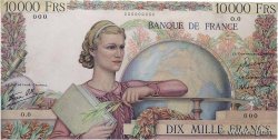 10000 Francs GÉNIE FRANÇAIS Épreuve FRANCE  1945 F.50.00E AU