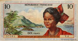 10 Francs ANTILLES FRANÇAISES  1964 P.08a TB+